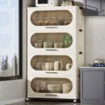 Multi-functiona with Drawers Flexible Plastic Rack - Image 5